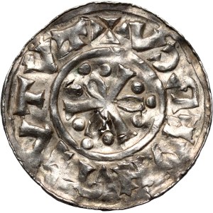 Čechy, Boleslav Chrabrý 1003-1004, denár, Praha