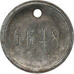 Identification badge of a prisoner of the forced labor sub-camp KL Schwerte