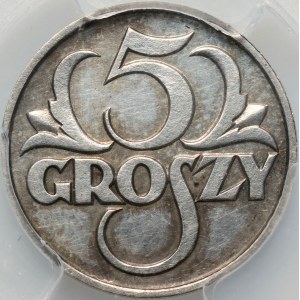 II RP, 5 groszy 1923, without inscription PRÓBA, silver