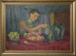 Zbigniew PRONASZKO (1885-1958), Kobieta przy stole