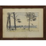 Leon WYCZÓŁKOWSKI (1852-1936), Landscape - Pines