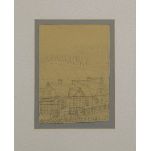 Nikifor KRYNICKI (1895-1968), Villa at the foot of the mountains