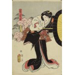 Utagawa KUNISADA (1786-1865), In the wind / In love - diptych