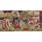 Toyohara CHIKANOBU (1838-1912), Victory Celebration at the Imperial Court after the suppression of the Kagoshima Rebellion