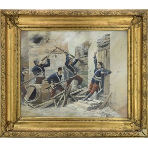 Zygmunt WIERCIAK (1881-1950), Scene from the Paris Commune, 1909