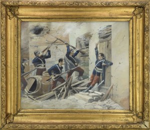 Zygmunt WIERCIAK (1881-1950), Scena z Komuny Paryskiej, 1909