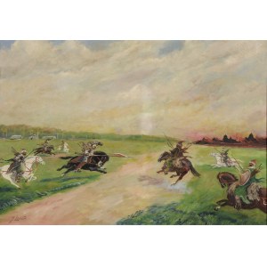 Jerzy LELITO (1927-1986), Battle scene (Hussars in attack)