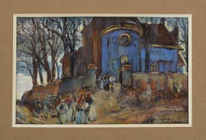 Stanisław PACIOREK (1889-1952), Procesja przed kościołem, 1919