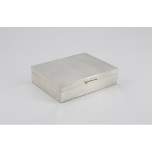 Silver box for jewelry, cigars or cards