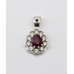 Pendant with ruby