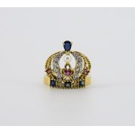 Ring with precious stones