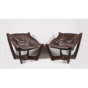 Odd KNUTSEN (b. 1942) - design, Pair of armchairs - model Luna