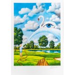 Rafal Olbinski, Boy and Swan 1/20, 2025