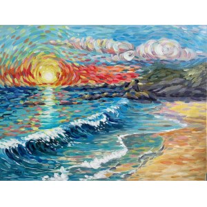 Tatiana Grecka, Sonnenuntergang - Licht der Hoffnung, 2024