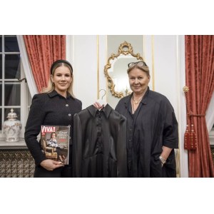 Izabela Janachowska, robe de la première dame Marta Nawrocka + exemplaire dédicacé du magazine Viva ! 2025