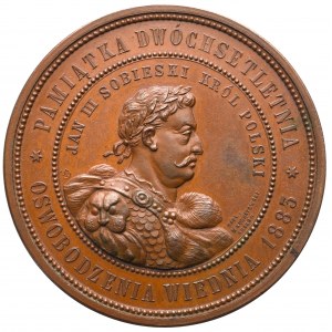 Kraków, Medal na 200-lecie Odsieczy Wiedeńskiej, 1883, nakład Kurnatowski