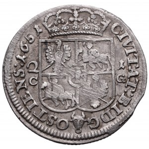 John II Casimir, 18 groschen 1651, Bromberg - very rare