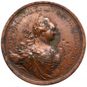 Rosja, Elżbieta, Medal na otwarcie doków w Kronsztadzie 1752, Ivanov