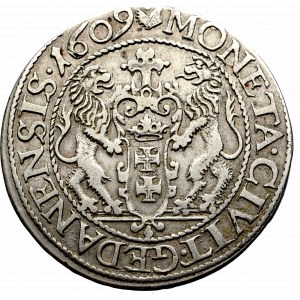 Sigismund III, 18 groschen 1609, Danzig - very rare