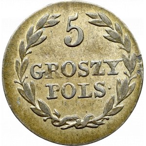 Królestwo Polskie, Mikołaj I, 5 groszy 1827 FH