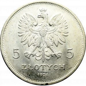 II Rzeczpospolita, 5 złotych 1928 Nike ZZM