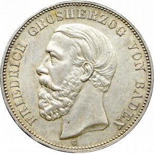 Germany, Baden, 5 mark 1891 G