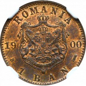 Romania, 1 ban 1900 - NGC MS64 RB