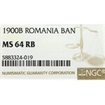 Romania, 1 ban 1900 - NGC MS64 RB