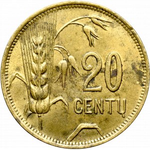 Litwa, 20 centimów 1925