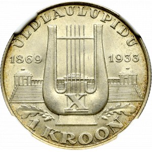 Estland, 1 krooni 1933 - NGC MS66