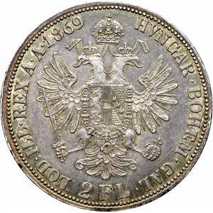 Austria, Franciszek Józef, 2 floreny 1869