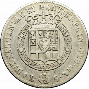 Italy, 5 lira 1820