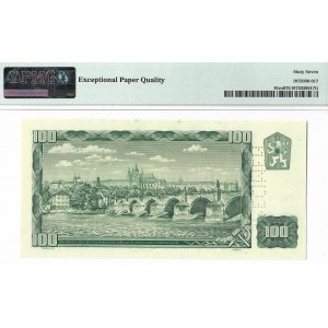 Czechosłowacja, 100 koron 1961 SPECIMEN - PMG 67 EPQ
