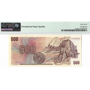 Czechosłowacja, 500 koron 1973 SPECIMEN - PMG 67 EPQ