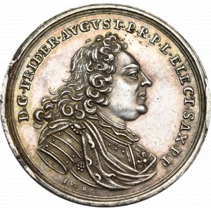 August ll Mocny, Medal przysięga wierności elektorowi saskiemu 1733