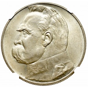 II Rzeczpospolita, 10 złotych 1934 Piłsudski - NGC MS63