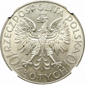 II Republic of Poland, 10 zlotych 1933, Traugutt - NGC MS62