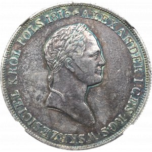 Kingdom of Poland, Nicholas I, 5 zloty 1829 FH - NGC AU