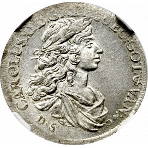 Pomorze, Karol XI, 1/3 talara 1674, Szczecin - NGC MS64