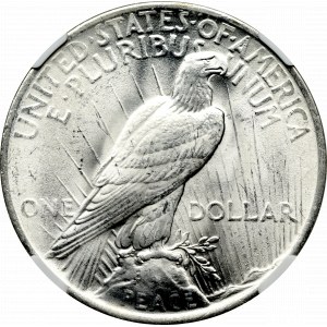 USA, Dolar 1923, Filadelfia - Peace Dollar NGC MS64
