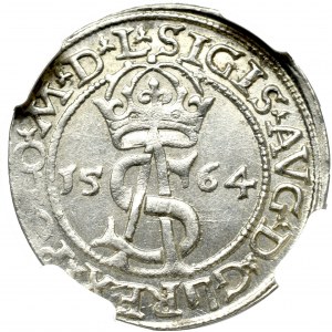 Sigismund II Augustus, 3 groschen 1564, Vilnius - L/L NGC MS65