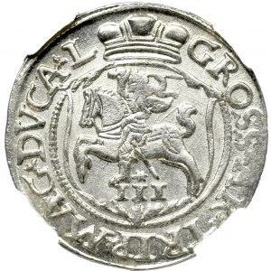 Sigismund II Augustus, 3 groschen 1564, Vilnius - L/L NGC MS65