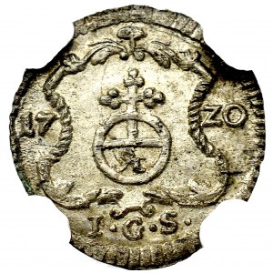 Friedrich August I, Heller 1720 - NGC MS66