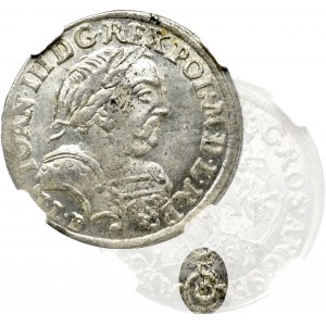 John III Sobieski, 6 groschen 1681, Cracow - NGC MS64