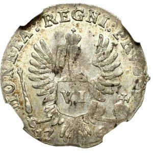 Russian occupation of Prussia, Elisabeth, 6 groschen 1761 - NGC AU58