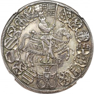 Zakon Krzyżacki, Maksymilian I, Talar 1603 - NGC AU55