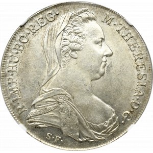 Austria, Marie Theresia, Thaler 1780 Günzburg (1797-1800) - NGC MS62