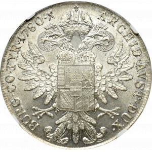 Austria, Marie Theresia, Thaler 1780 Günzburg (1797-1800) - NGC MS62