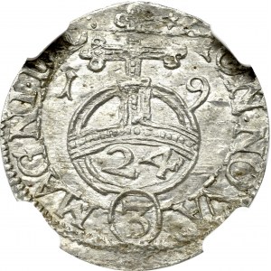 Sigismund III, 1/24 thaler 1619, Vilnius - NGC MS64