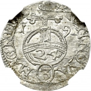 Zygmunt III Waza, Półtorak 1619, Wilno - rzadkość NGC MS64